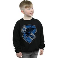 Harry Potter Boy's Ravenclaw Crest Flat Sweatshirt in Black | Size: 7-8 Years