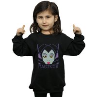 Girl's Maleficent Cropped Head Sweatshirt in | Size: 7-8 Years