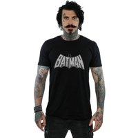 Batman Retro Crackle Logo T Shirt