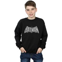 Boy's Batman Retro Crackle Logo Sweatshirt in | Size: 5-6 Years