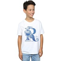 Harry Potter Boy's Ravenclaw Glitter T-Shirt in White | Size: 12-13 Years