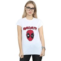 Marvel Women's Deadpool Seriously Cotton T-Shirt in White | Size: Large