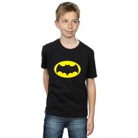 DC Comics Boy's Batman TV Series Logo T-Shirt in Black | Size: 5-6 Years