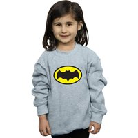 DC Comics Girl's Batman TV Series Logo Sweatshirt in Grey | Size: 12-13 Years