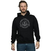 Harry Potter Men's Hufflepuff Seal Hoodie in Black | Size: Large
