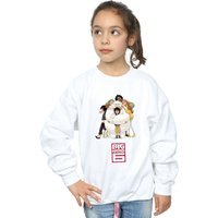 Big Hero 6 Girl's Baymax Hug Sweatshirt in White | Size: 7-8 Years