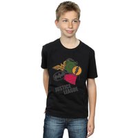 Justice League Spray Logos T Shirt