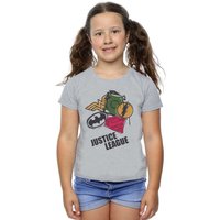 Justice League Spray Logos Cotton T Shirt