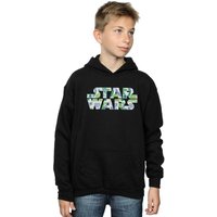Star Wars Boy's Palm Logo Hoodie in Black | Size: 7-8 Years