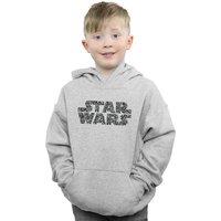 Star Wars Boy's Paisley Logo Hoodie in Grey | Size: 12-13 Years