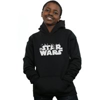 Star Wars Boy's Minimalist Logo Hoodie in Black | Size: 5-6 Years