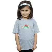 Friends Girl's Central Perk Cotton T-Shirt in Grey | Size: 5-6 Years