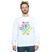 Avengers Infinity War Rainbow Icons Sweatshirt