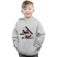 Marvel Boy's Avengers Iron Man Armoured Avenger Hoodie in Grey | Size: 7-8 Years