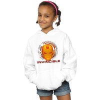 Marvel Girl's Avengers Iron Man Invincible Hoodie in White | Size: 7-8 Years