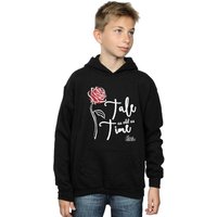 Disney Boy's Tale As Old As Time Rose Hoodie in Black | Size: 7-8 Years