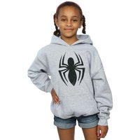 Marvel Girl's Spider-Man Ultimate Spider Logo Hoodie in Grey | Size: 12-13 Years