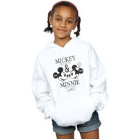 Disney Girl's Mickey & Minnie Mouse Mousecrush Mondays Hoodie in White | Size: 12-13 Years