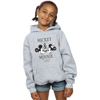 Disney Girl's Mickey & Minnie Mouse Mousecrush Mondays Hoodie in Grey | Size: 12-13 Years