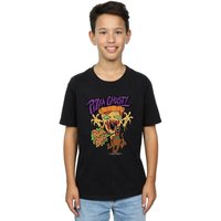 Scooby Doo Boy's Pizza Ghost T-Shirt in Black | Size: 12-13 Years