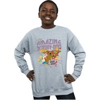 Scooby Doo Boy's The Amazing Scooby Sweatshirt in Grey | Size: 12-13 Years