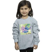 Disney Girl's Lilo & Stitch St Patrick´s Day Clover Sweatshirt in Grey | Size: 9 Years
