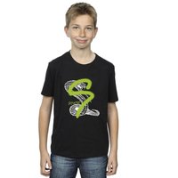 Harry Potter Boy's Slytherin Pop Spray T-Shirt in Black | Size: 3-4 Years