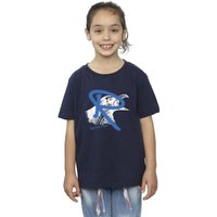 Harry Potter Girl's Ravenclaw Pop Spray Cotton T-Shirt in Navy | Size: 12-13 Years