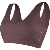 Gymshark Women's Whitney Simmons Ecru Sports Bra in Brown | Size: XS