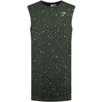 Micro Print Drop Tank Top