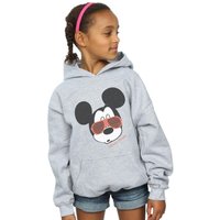 Disney Girl's Mickey Mouse Sunglasses Hoodie in Grey | Size: 5-6 Years