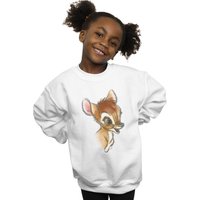 Disney Girl's Bambi Drawing Sweatshirt in White | Size: 12-13 Years