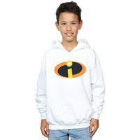 Disney Boy's The Incredibles Costume Logo Hoodie in White | Size: 5-6 Years