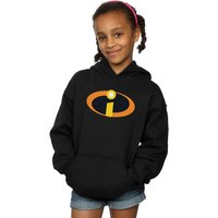 Disney Girl's The Incredibles Costume Logo Hoodie in Black | Size: 5-6 Years