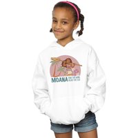 Disney Girl's Moana Read The Sea Hoodie in White | Size: 7-8 Years