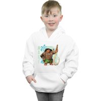 Disney Boy's Moana Maui Hoodie in White | Size: 7-8 Years