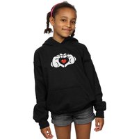 Girl's Mickey Mouse Heart Hands Hoodie in | Size: 9 Years