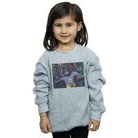 DC Comics Girl's Batman TV Series Batdance Photo Sweatshirt in Grey | Size: 5-6 Years