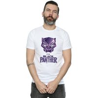 Panther Mask Logo T Shirt White