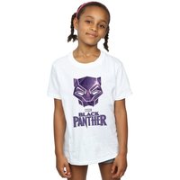 Panther Mask Logo Cotton T Shirt White Years