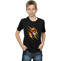 Boy's The Flash Lightning Portrait T-Shirt in | Size: 5-6 Years