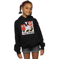 Girl's Mickey Mouse Heart The Earth Hoodie in | Size: 12-13 Years