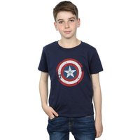 Captain America Civil War Distressed Shield T Shirt