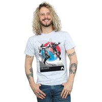 Aquaman Vs Manta T Shirt Grey