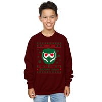 Marvel Boy's Guardians Of The Galaxy Vol. 2 Star Lord Fair Isle Sweatshirt in Burgundy | Size: 12-13 Years