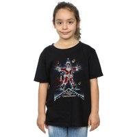 National Lampoon's Christmas Vacation Girl's Poster Cotton T-Shirt in Black | Size: 7-8 Years