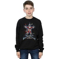 National Lampoon's Christmas Vacation Boy's Poster Sweatshirt in Black | Size: 9 Years