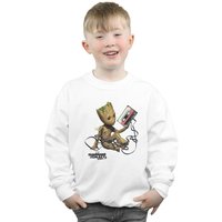 Marvel Boy's Guardians Of The Galaxy Groot Tape Sweatshirt in White | Size: 12-13 Years