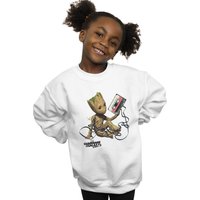 Marvel Girl's Guardians Of The Galaxy Groot Tape Sweatshirt in White | Size: 12-13 Years