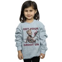 Marvel Girl's Guardians Of The Galaxy Get Your Groot On Sweatshirt in Grey | Size: 7-8 Years